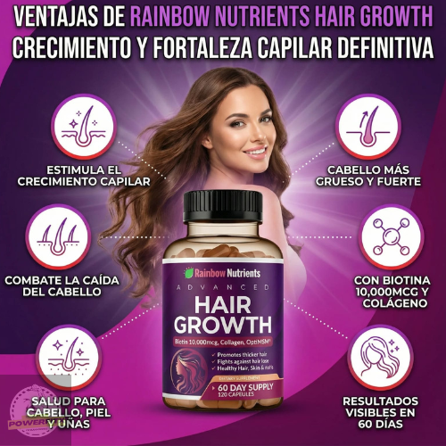 HAIR GROWTH - VITAMINAS PARA FORTALECER EL CABELLO