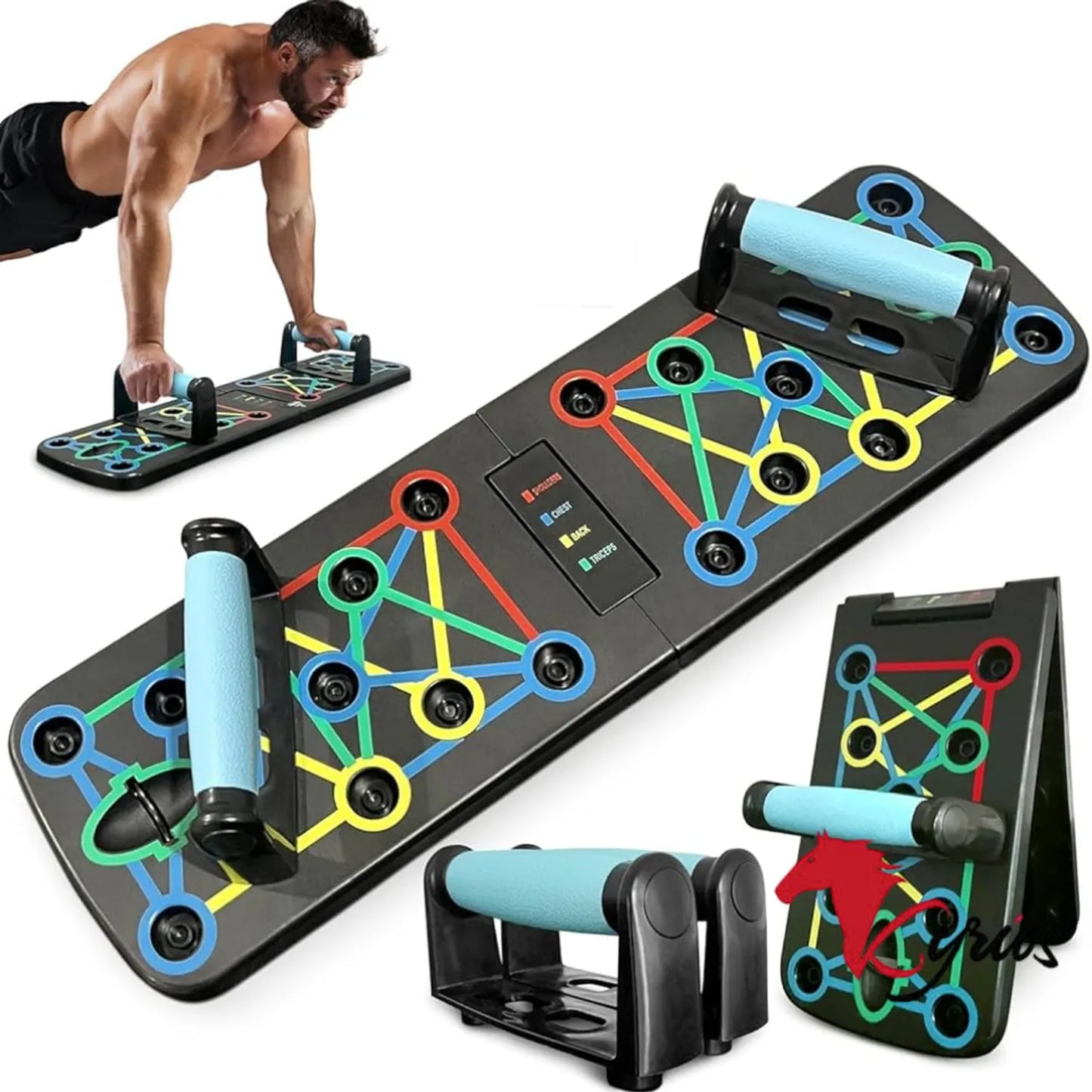 🔥TABLERO DE FLEXIONES PUSH UP BOARD💪